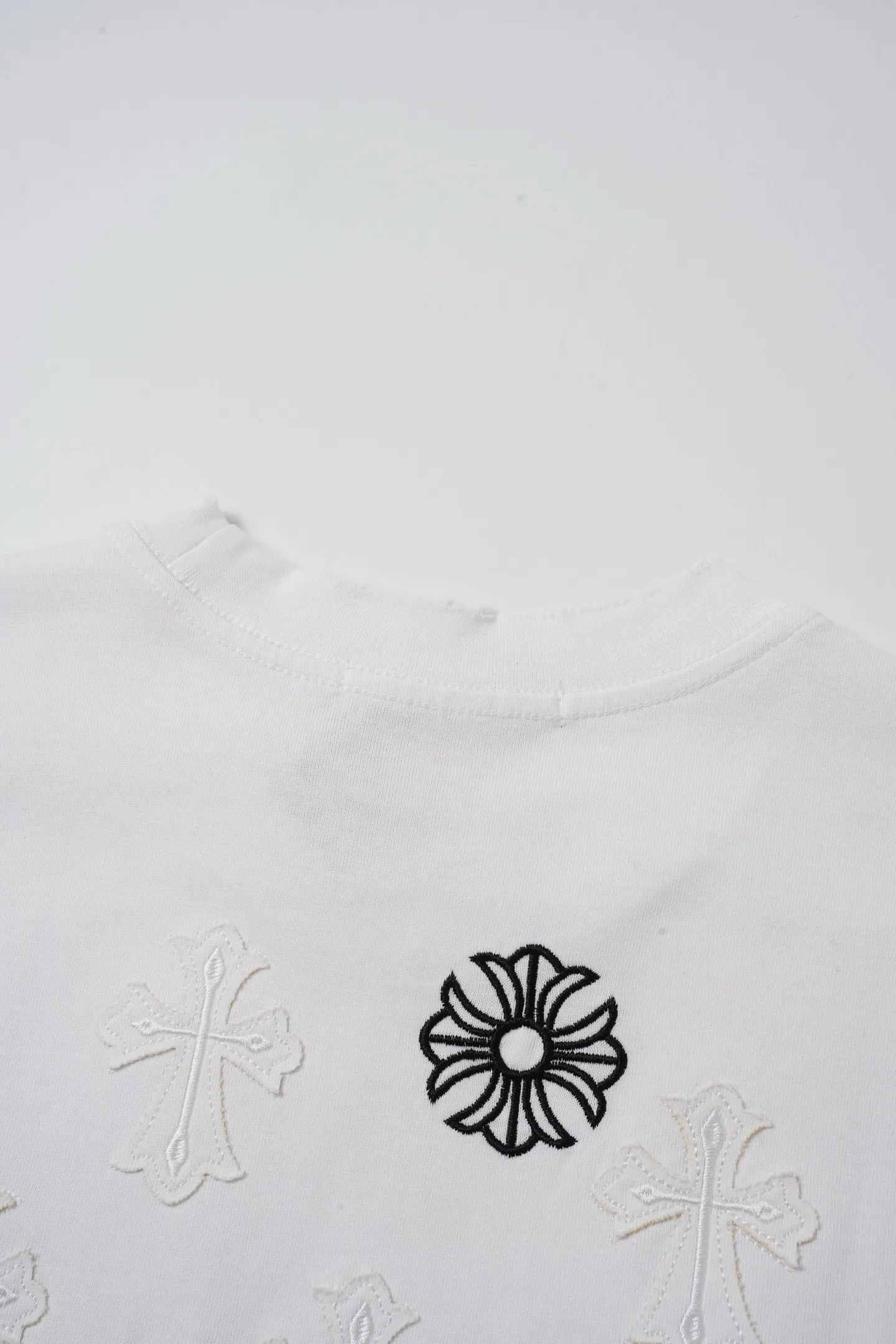 【 】 Chrome Hearts/ 32 ， ， ， ！！ ， ！ # ， ； 。 oversize ， ！ ， ！ “ ” 💏 :Black White Size:S-XL